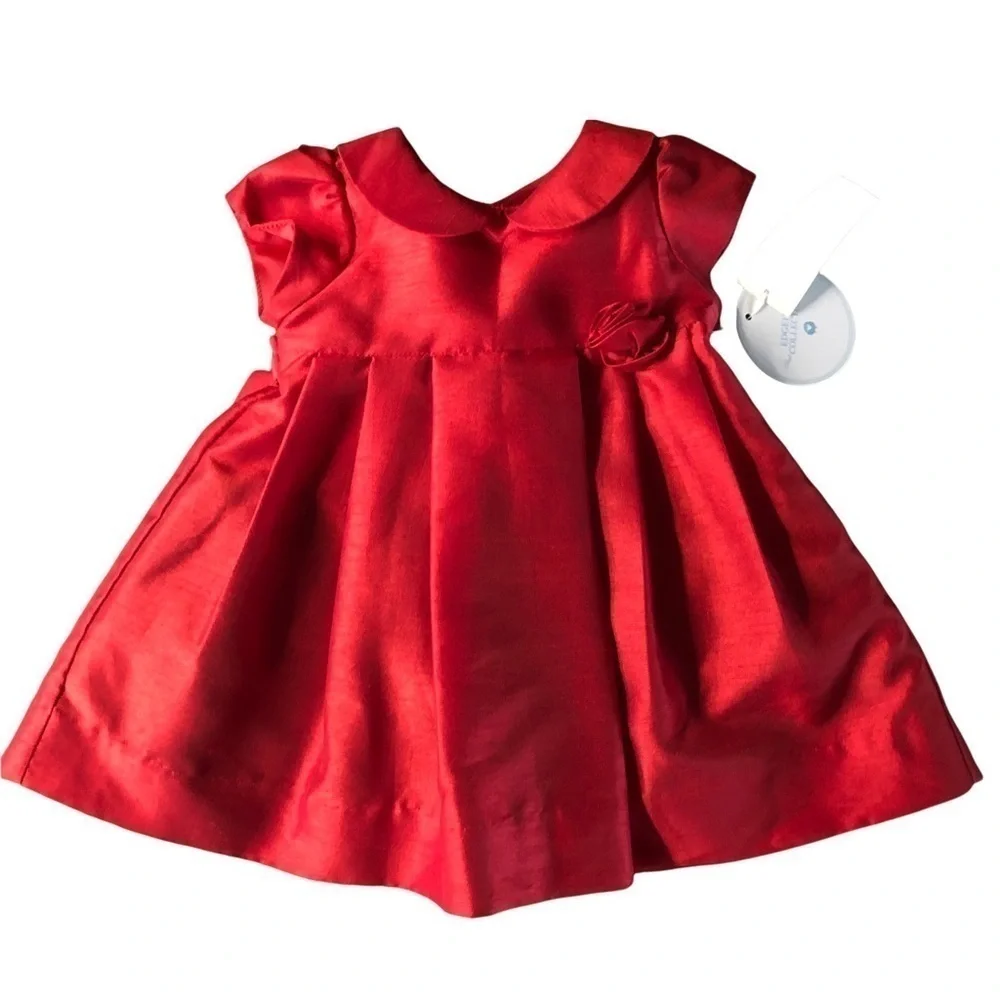 EDGEHILL COLLECTION - INFANT GIRLS RED FORMAL DRESS SIZE 3 MONTHS NWT